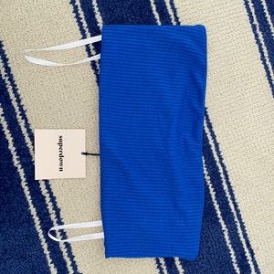 Superdown cropped tube top